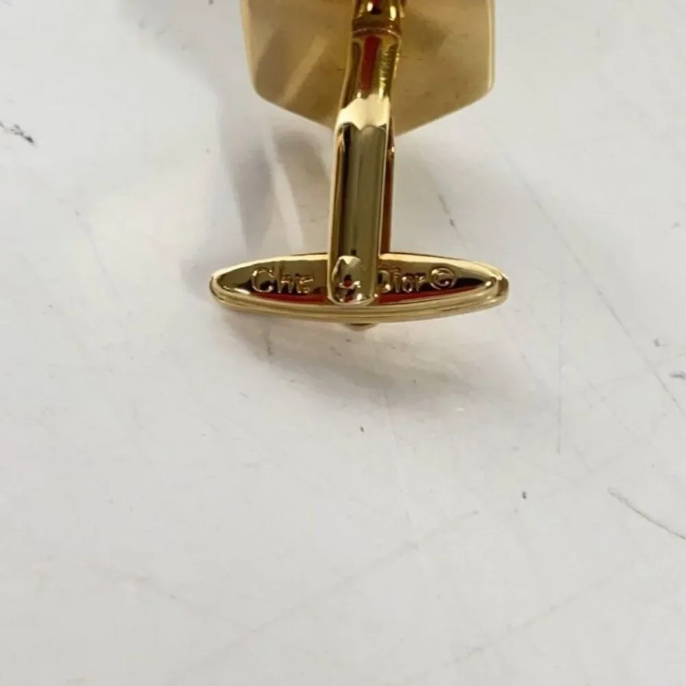Dior Gold Hexagonal CD Cufflinks